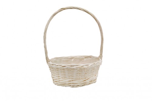 White cup basket s/3